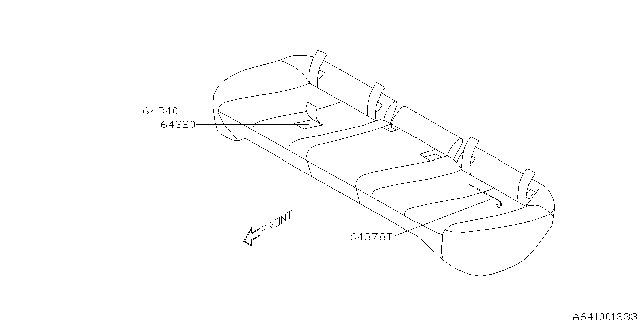 Diagram REAR SEAT for your Subaru Outback  Limited