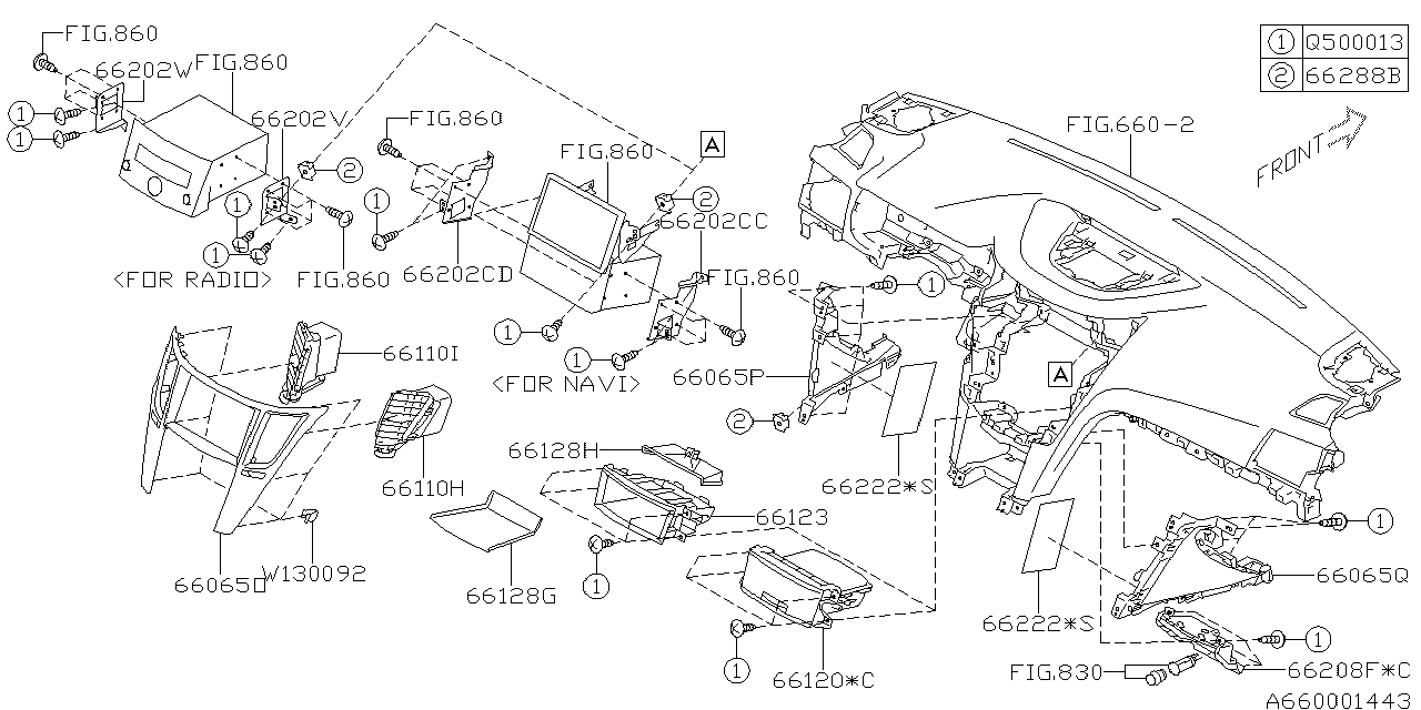 INSTRUMENT PANEL Diagram