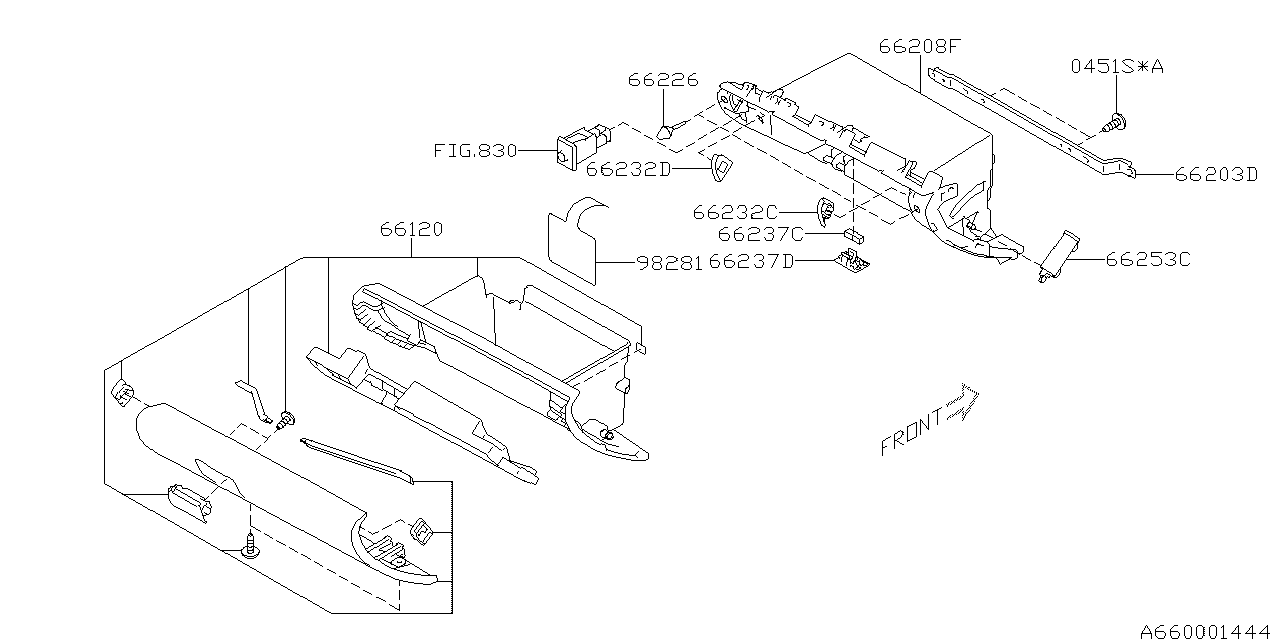 Diagram INSTRUMENT PANEL for your 2023 Subaru Forester   