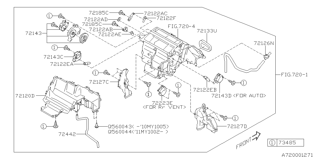 Subaru Outback Hvac air door actuator. Hvac blend door actuator. Hvac