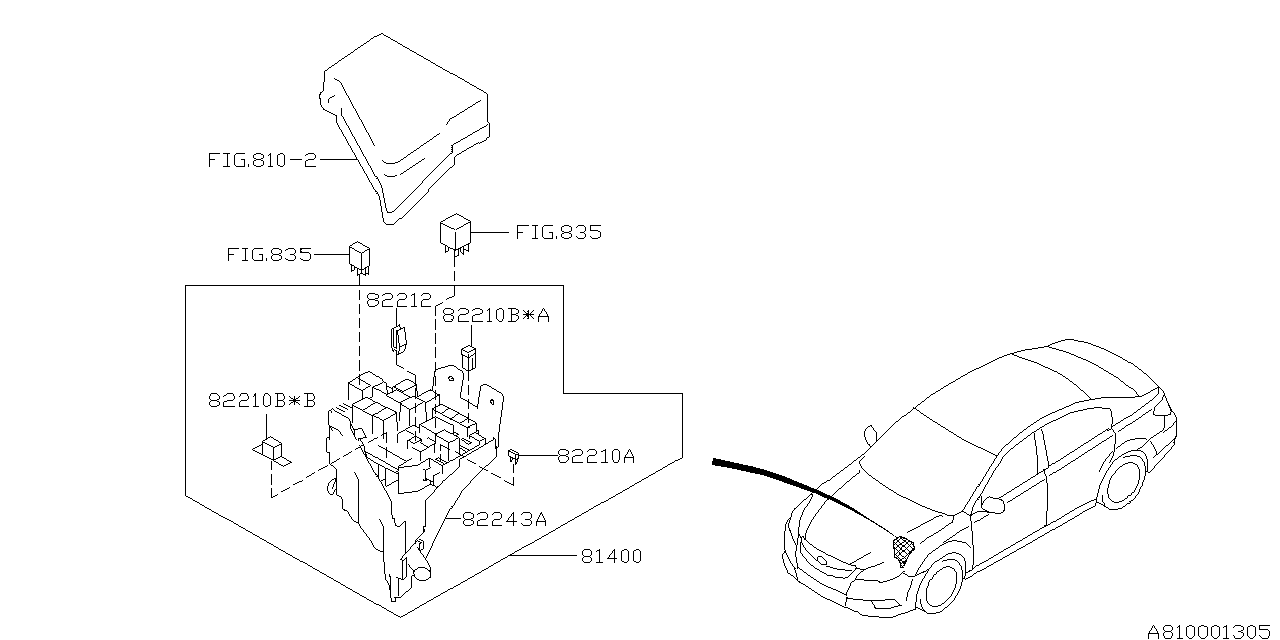 Diagram WIRING HARNESS (MAIN) for your 2010 Subaru WRX   