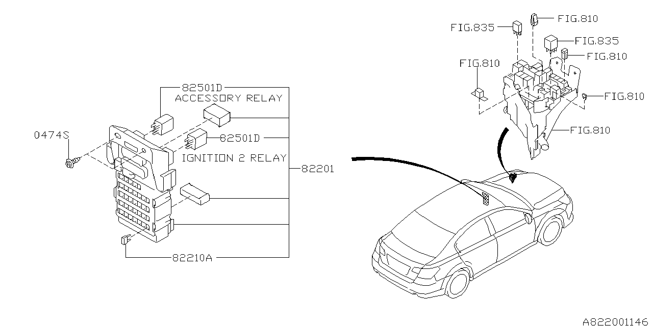 Diagram FUSE BOX for your 2022 Subaru BRZ   