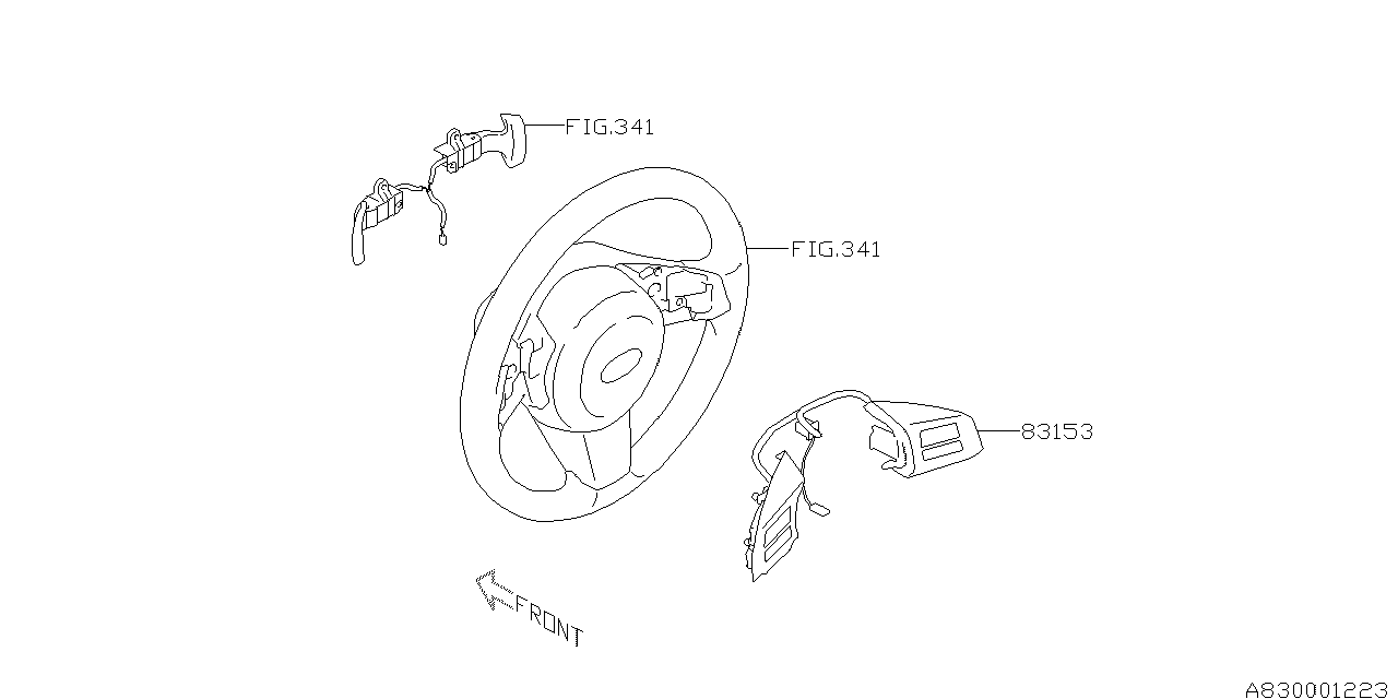 Diagram SWITCH (INSTRUMENTPANEL) for your 2012 Subaru Forester   