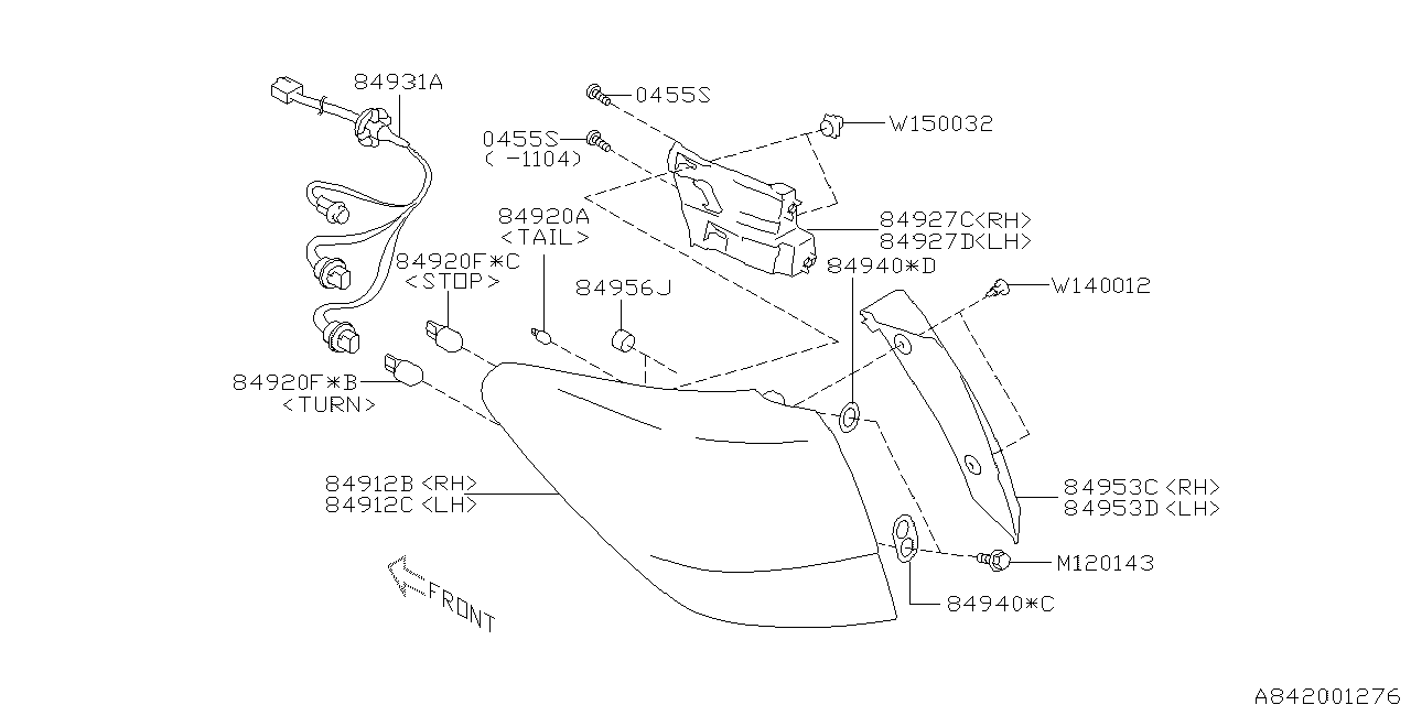 Diagram LAMP (REAR) for your 2023 Subaru BRZ  Premium 