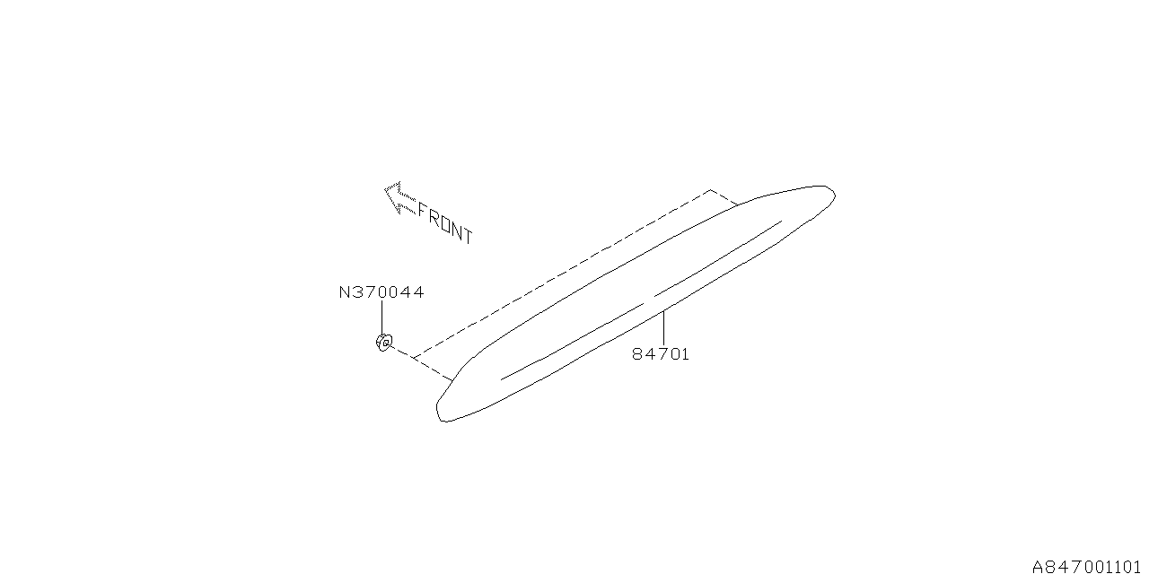 Diagram LAMP (HIGH MOUNT STOP LAMP) for your 2014 Subaru Outback  R Limited w/EyeSight 