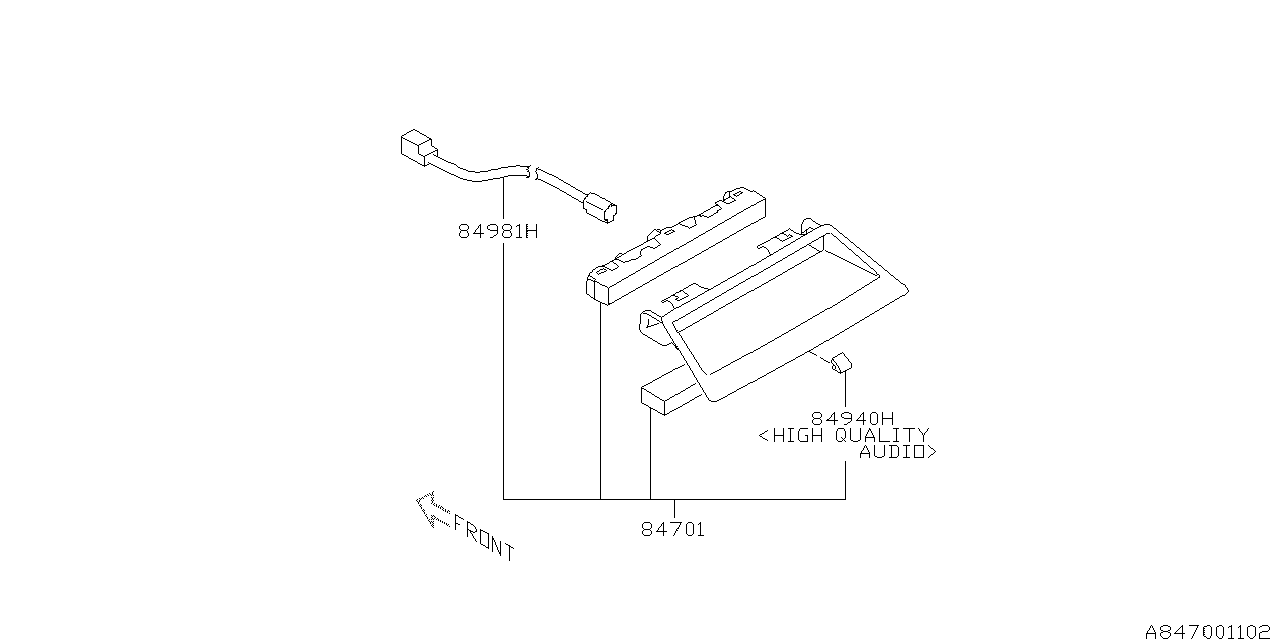 Diagram LAMP (HIGH MOUNT STOP LAMP) for your Subaru