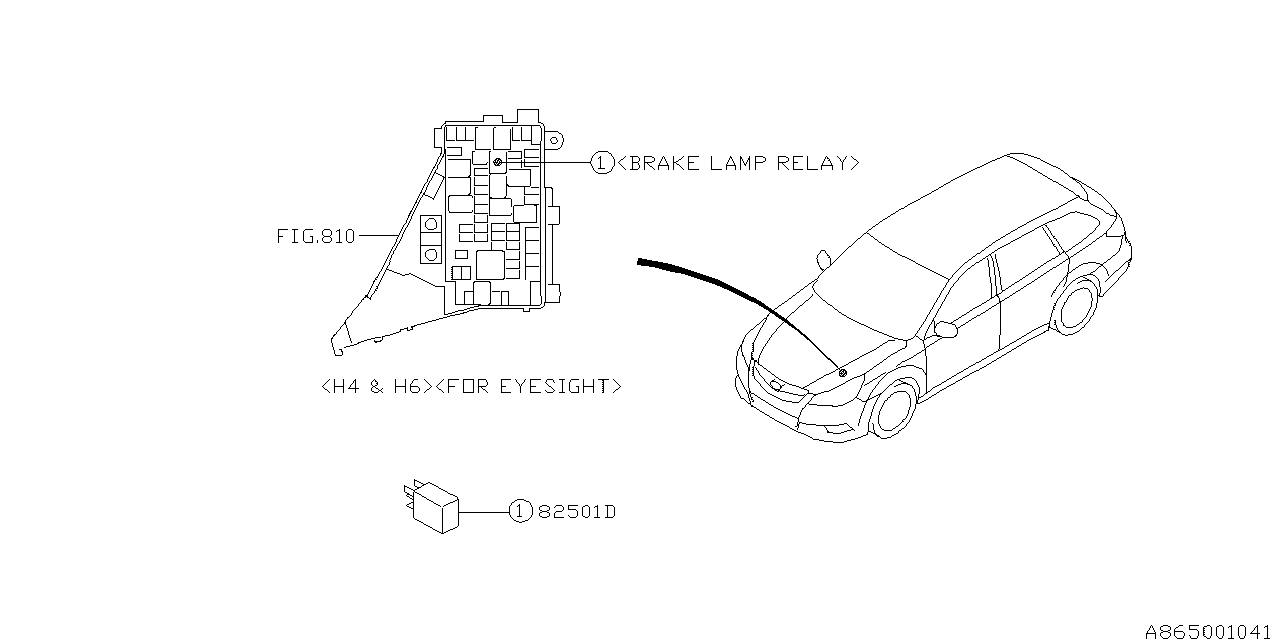 Diagram ADA SYSTEM for your 2010 Subaru WRX   