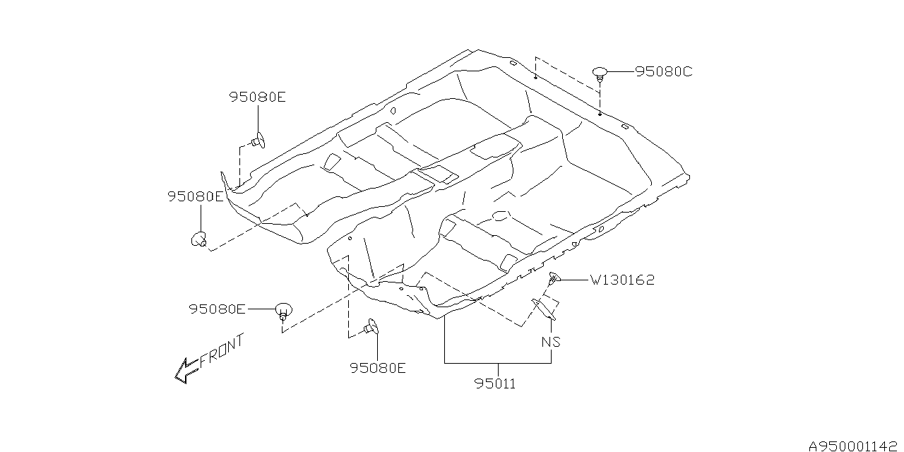 Diagram MAT for your 2011 Subaru Legacy  Limited Sedan 