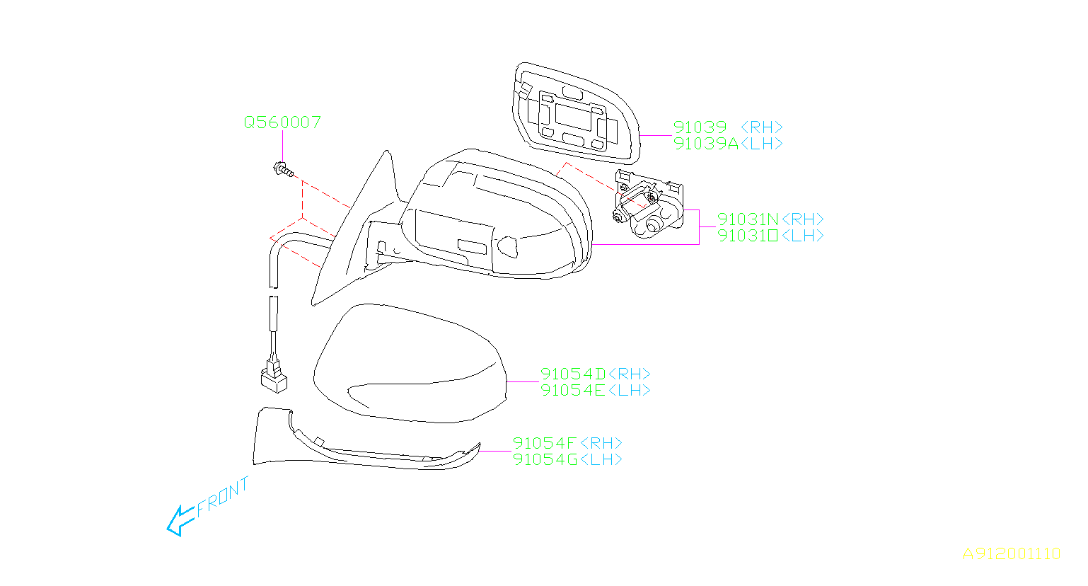 2006 Subaru Outback Driver Door Mirror Wiring Diagram