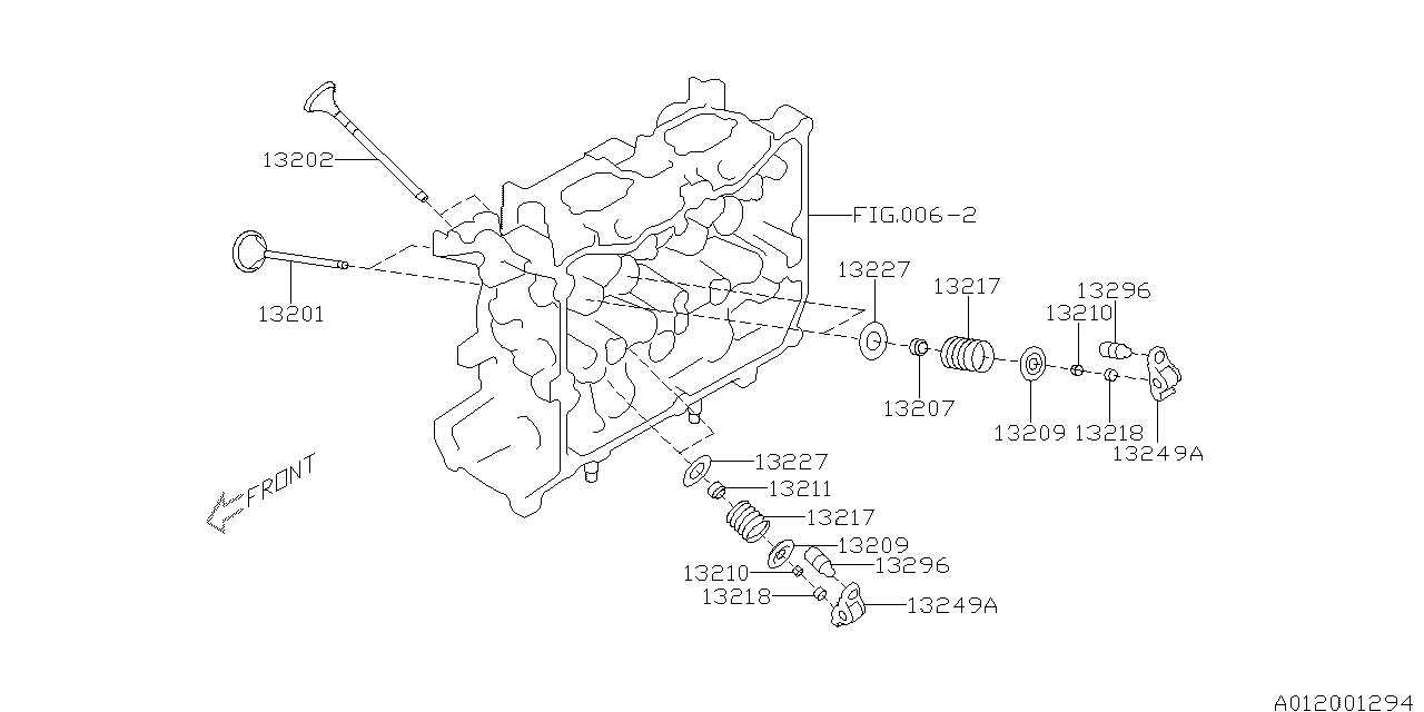 Diagram VALVE MECHANISM for your 2009 Subaru Forester   