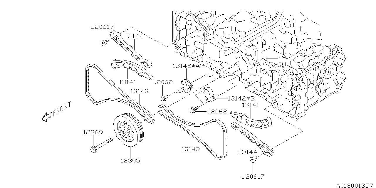 Diagram CAMSHAFT & TIMING BELT for your 2024 Subaru BRZ   