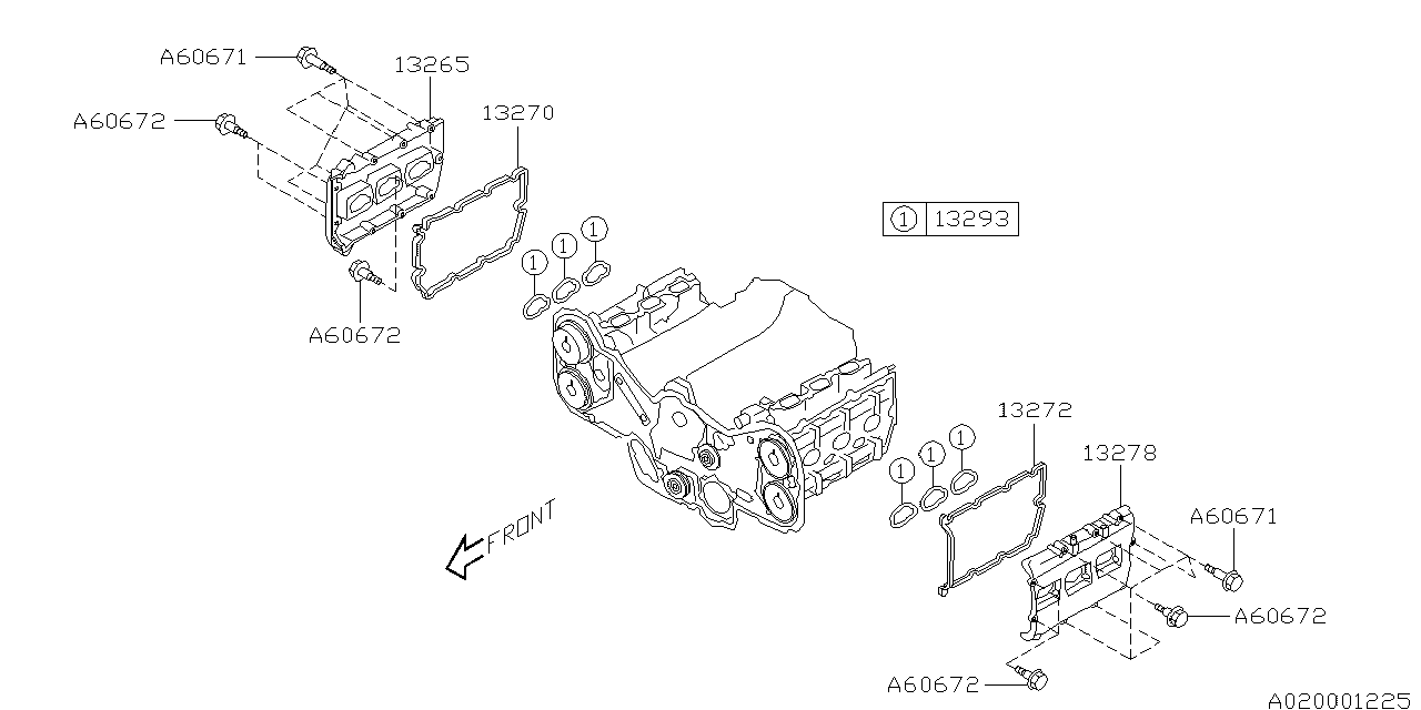 Diagram ROCKER COVER for your 2019 Subaru Legacy   