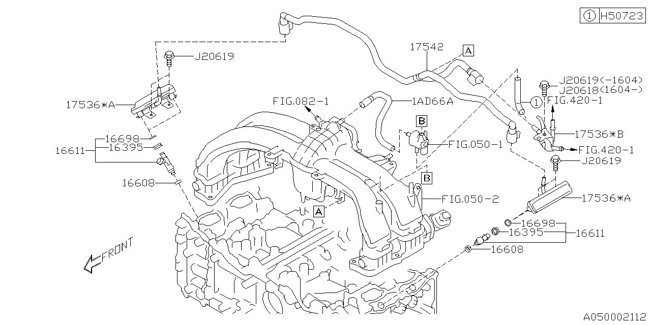 Diagram INTAKE MANIFOLD for your Subaru