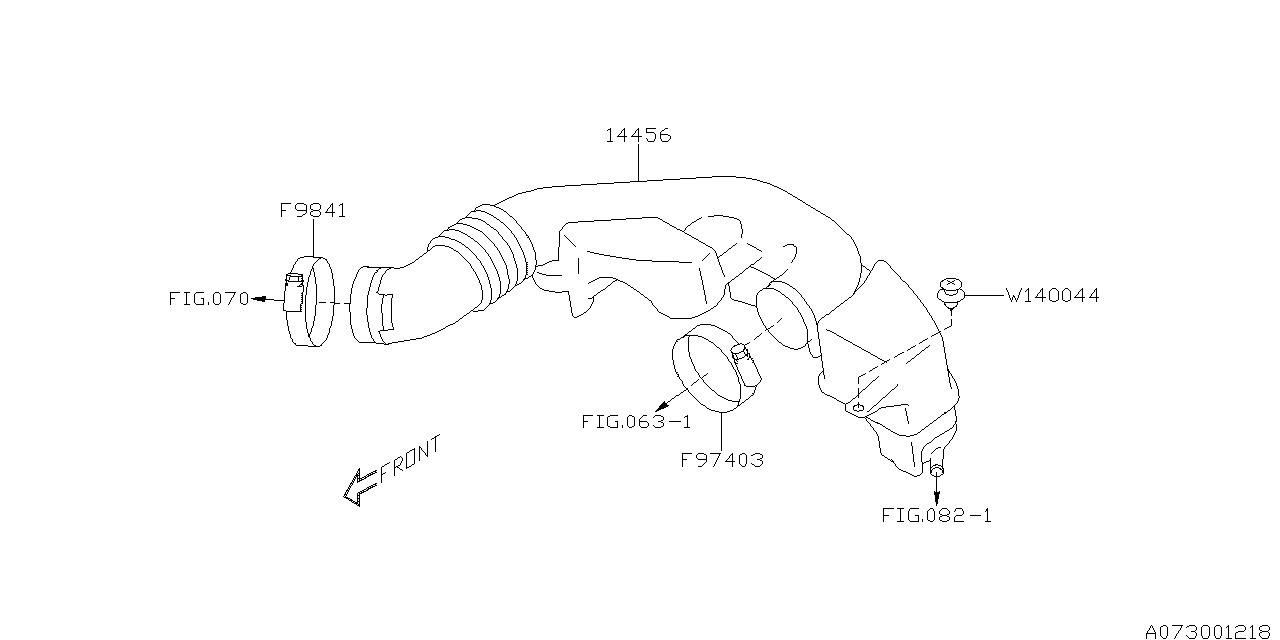 Diagram AIR DUCT for your 2016 Subaru STI   