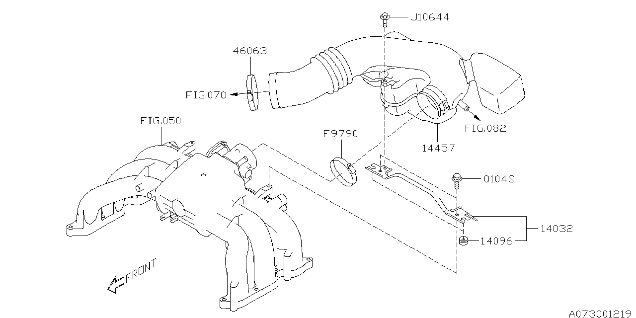 Diagram AIR DUCT for your 2017 Subaru Impreza   