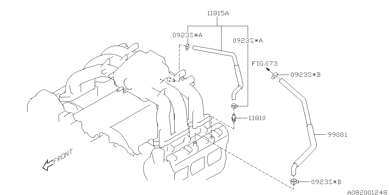 Diagram EMISSION CONTROL (PCV) for your Subaru Legacy  