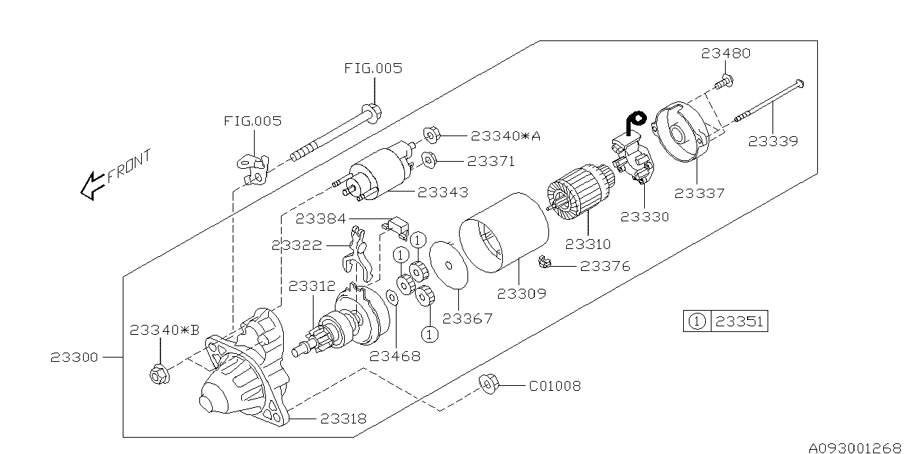 Diagram STARTER for your 2005 Subaru WRX   