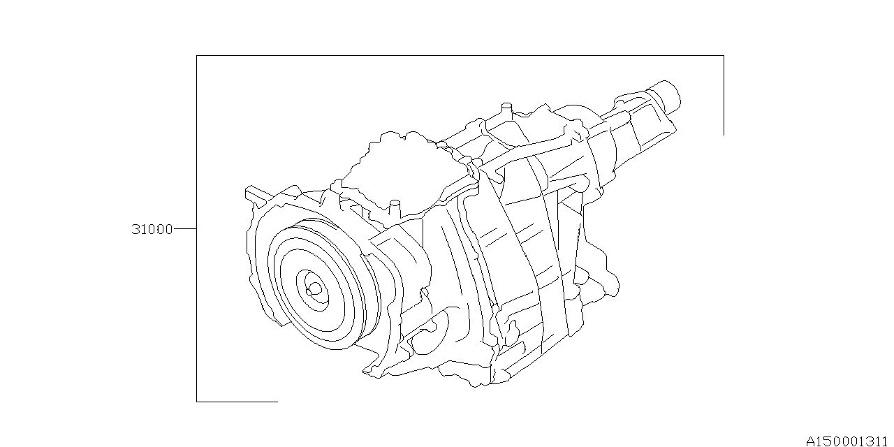 Diagram AT, TRANSMISSION ASSEMBLY for your Subaru