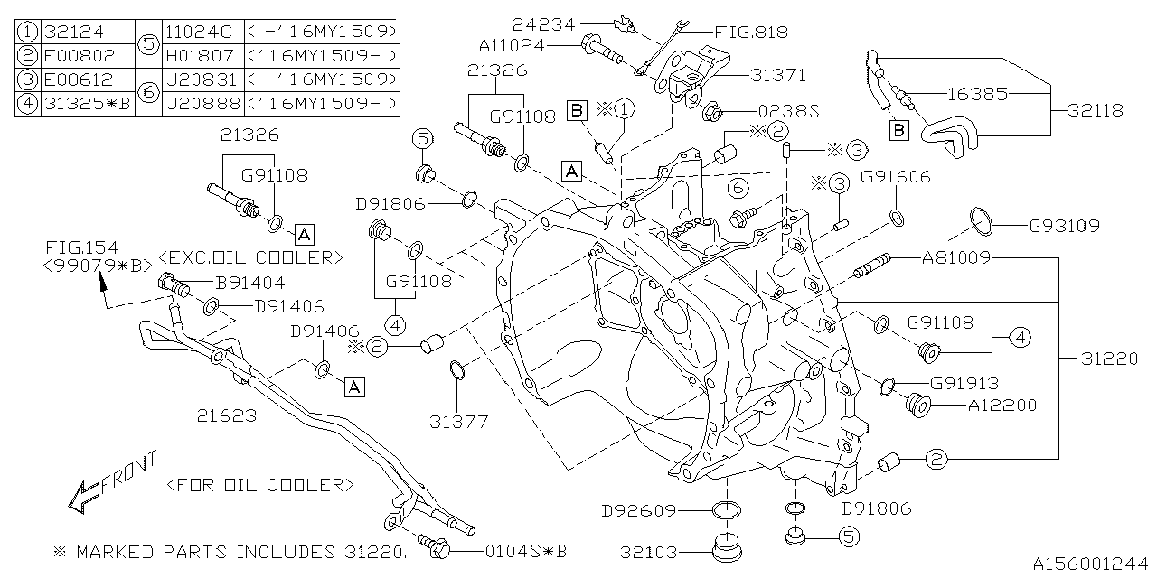 Diagram AT, TORQUE CONVERTER & CONVERTER CASE for your 2007 Subaru Impreza   