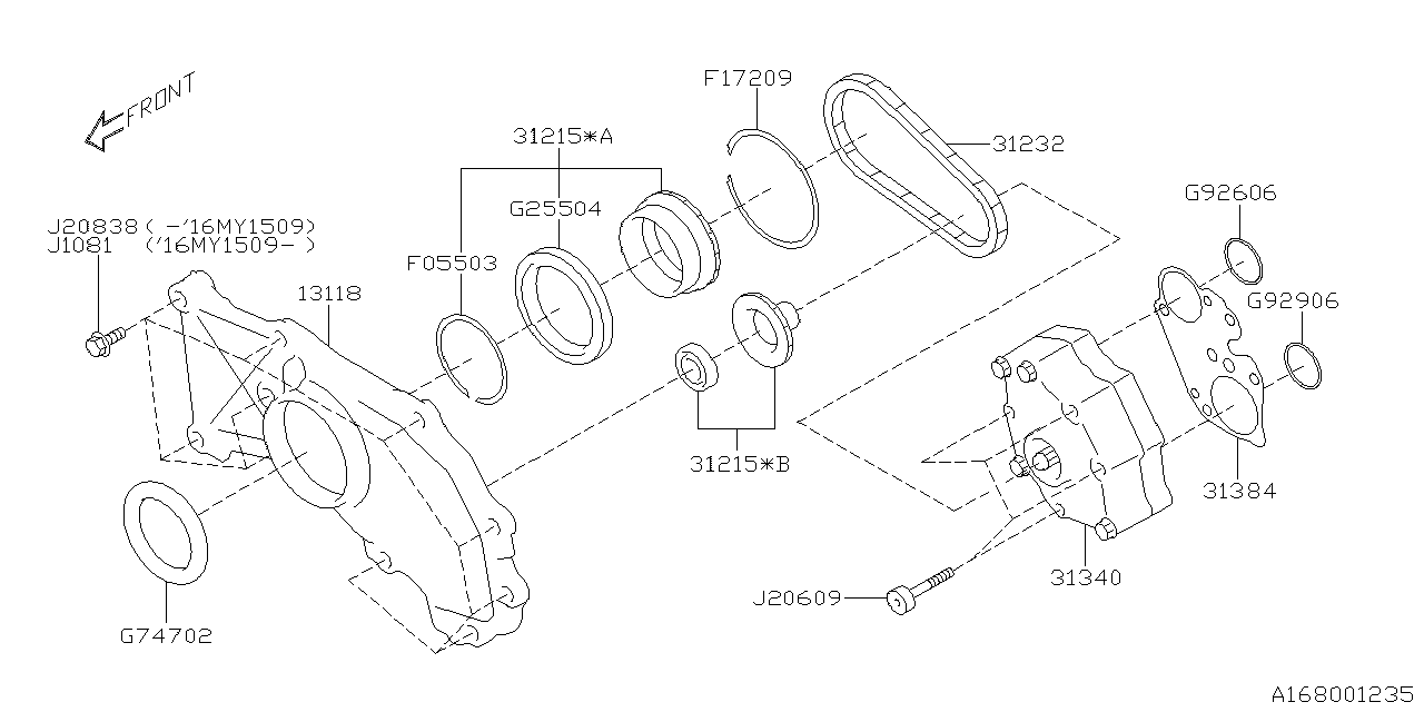 Diagram AT,OIL PUMP for your 2022 Subaru STI   