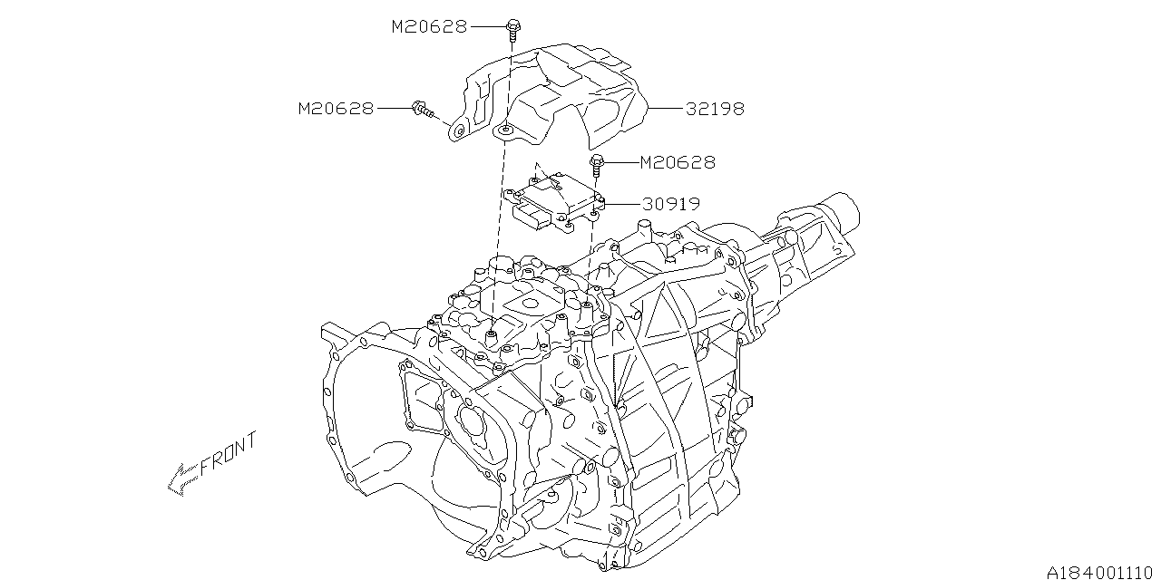 Diagram AT, CONTROL UNIT for your 2010 Subaru Impreza   