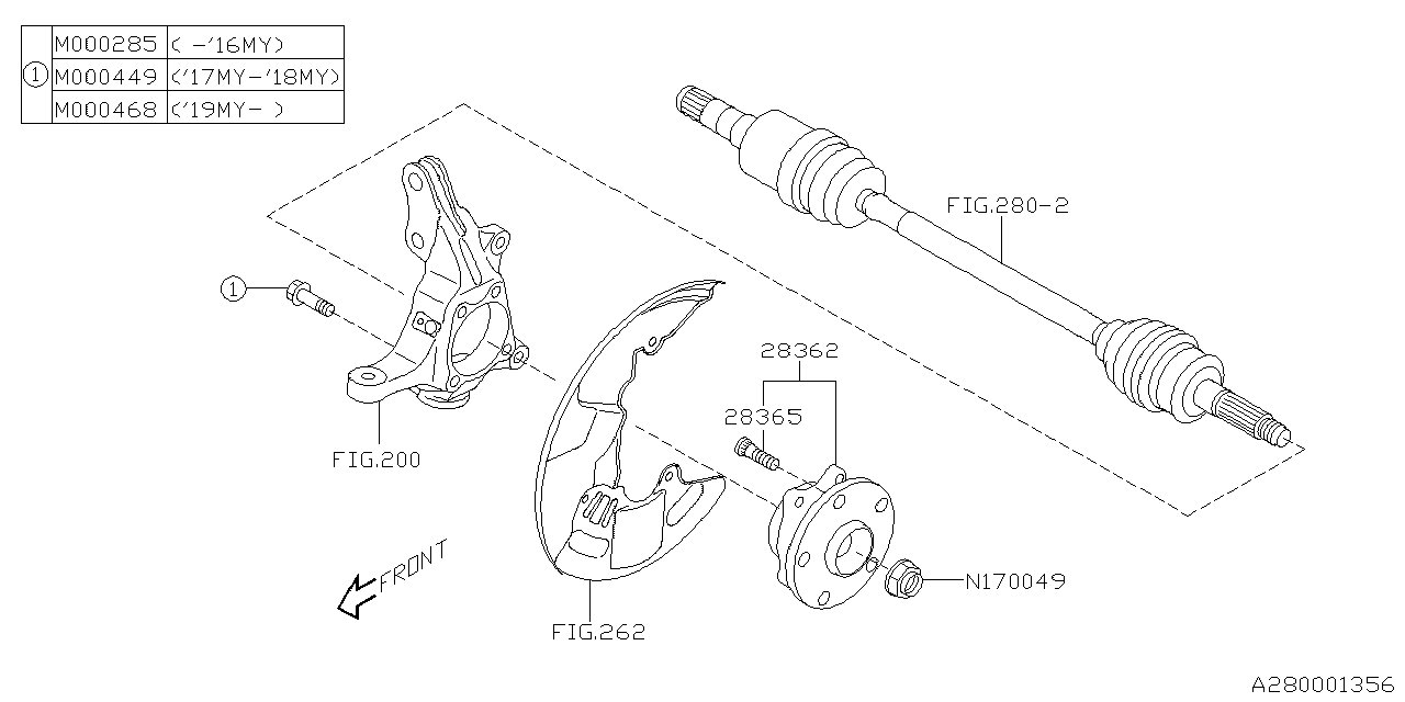 FRONT AXLE Diagram