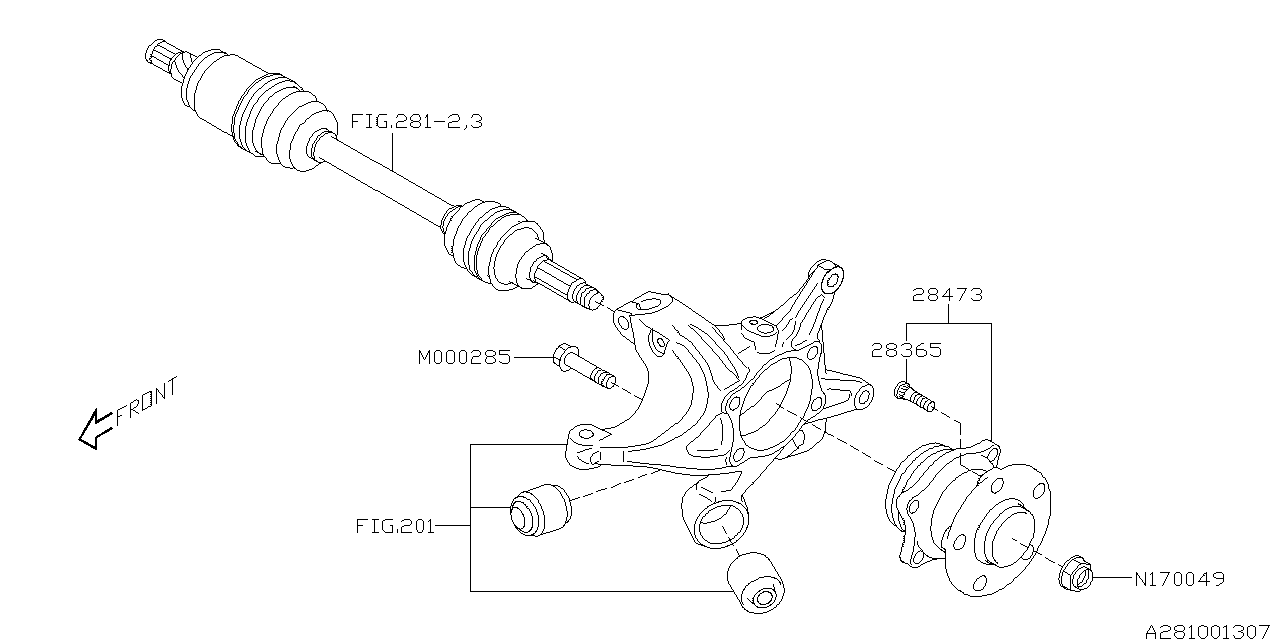 REAR AXLE Diagram