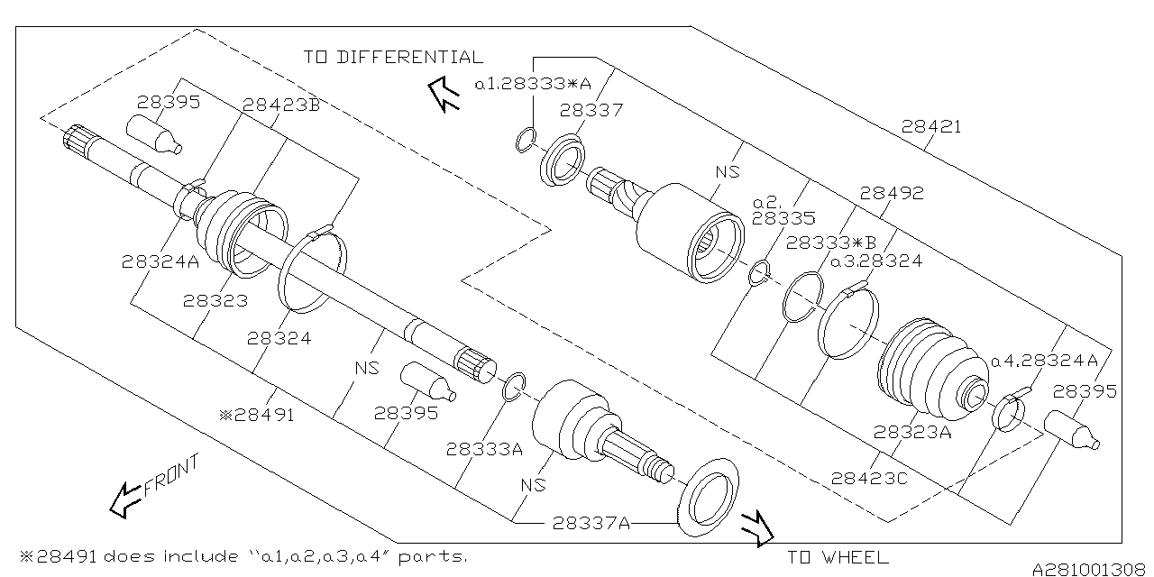 Diagram REAR AXLE for your 2022 Subaru BRZ   