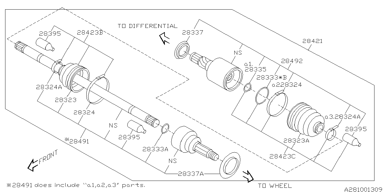 Diagram REAR AXLE for your 2021 Subaru STI   