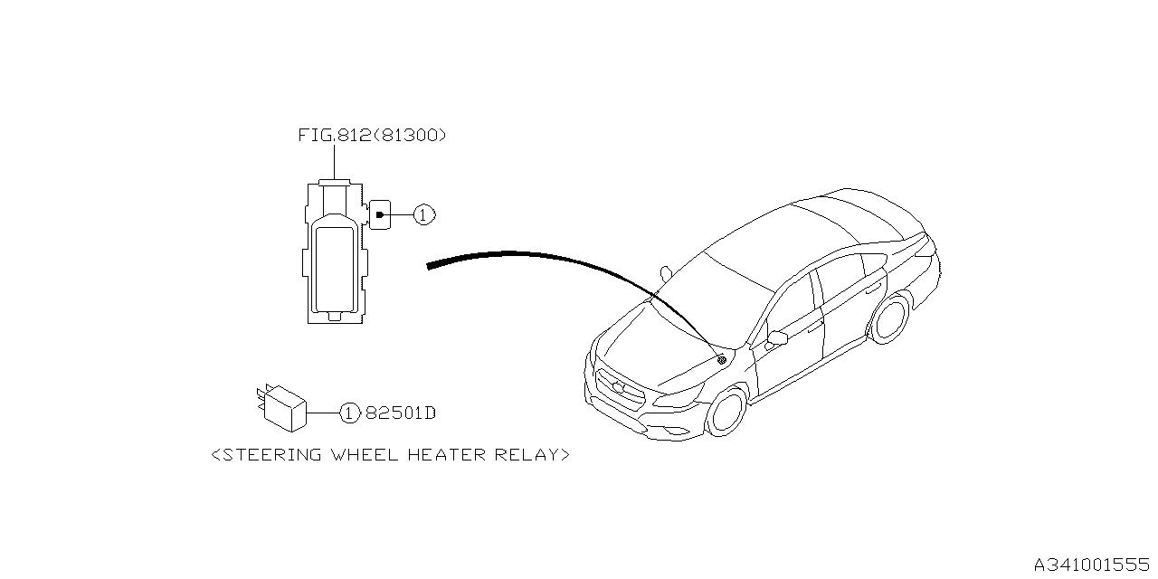 Diagram STEERING COLUMN for your 2014 Subaru Tribeca   