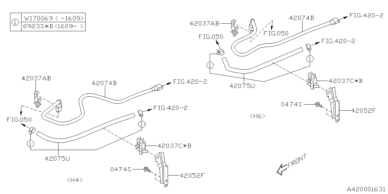 Diagram FUEL PIPING for your 2022 Subaru Crosstrek   