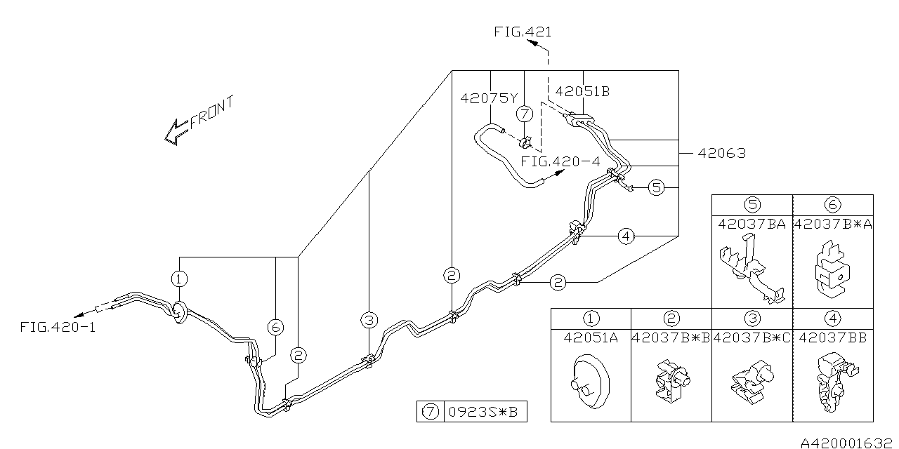 Diagram FUEL PIPING for your 2012 Subaru Impreza   