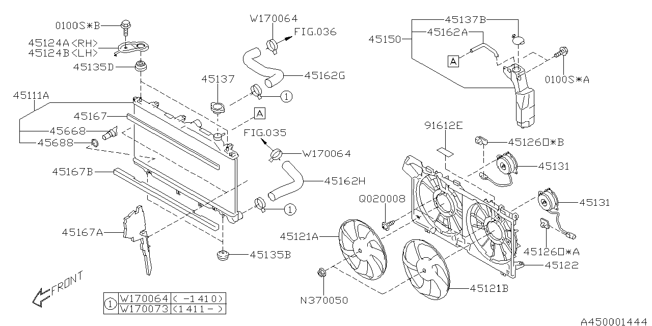 Diagram ENGINE COOLING for your 2024 Subaru Crosstrek   