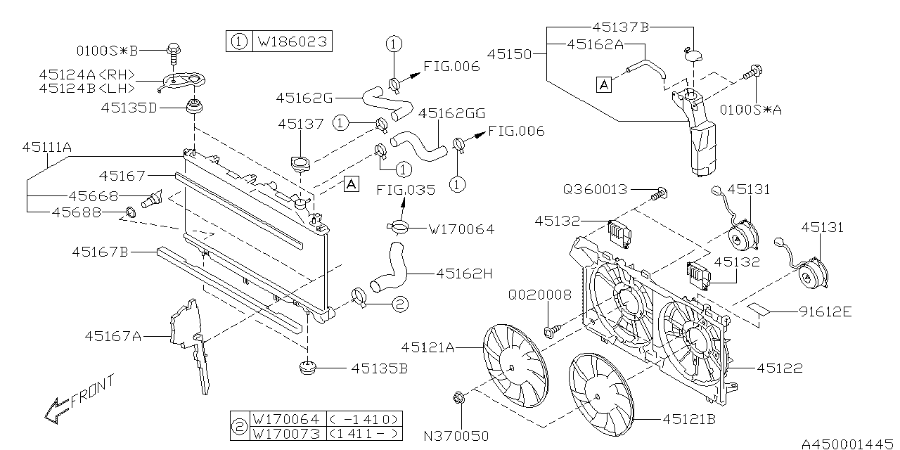 Diagram ENGINE COOLING for your 2024 Subaru Crosstrek   