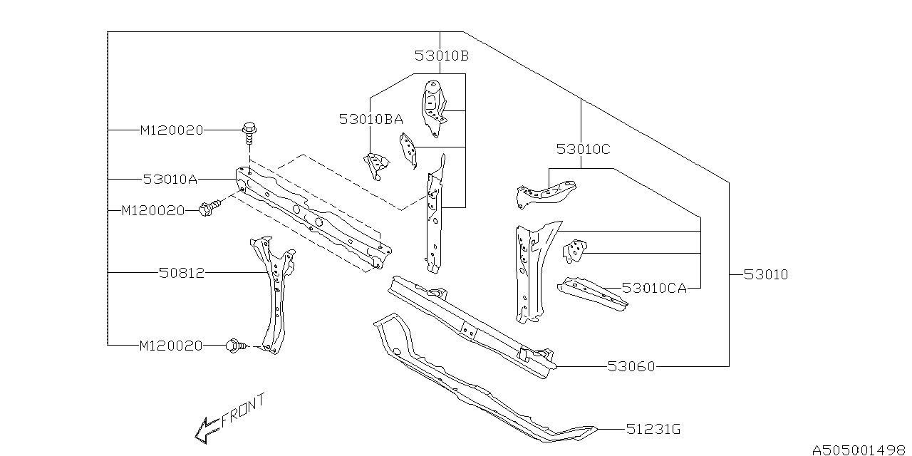 Diagram BODY PANEL for your 2016 Subaru Outback   