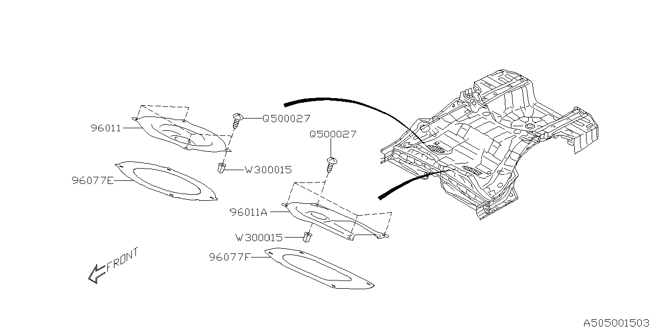 Diagram BODY PANEL for your Subaru Forester  