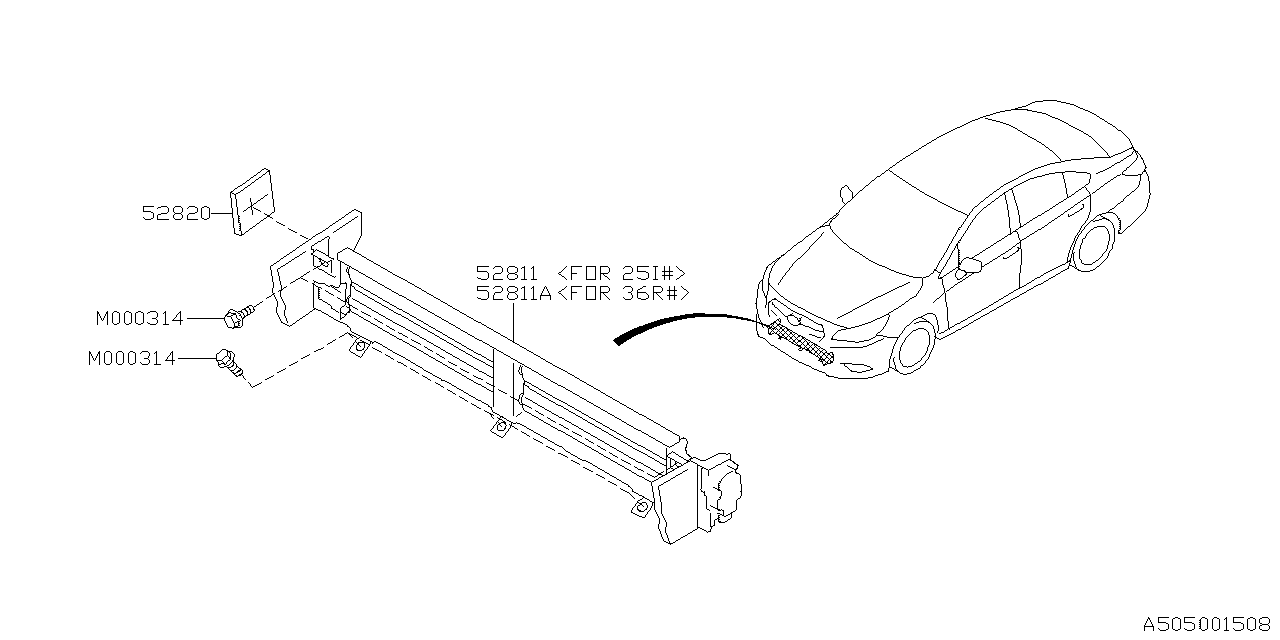 Diagram BODY PANEL for your 2008 Subaru Forester   