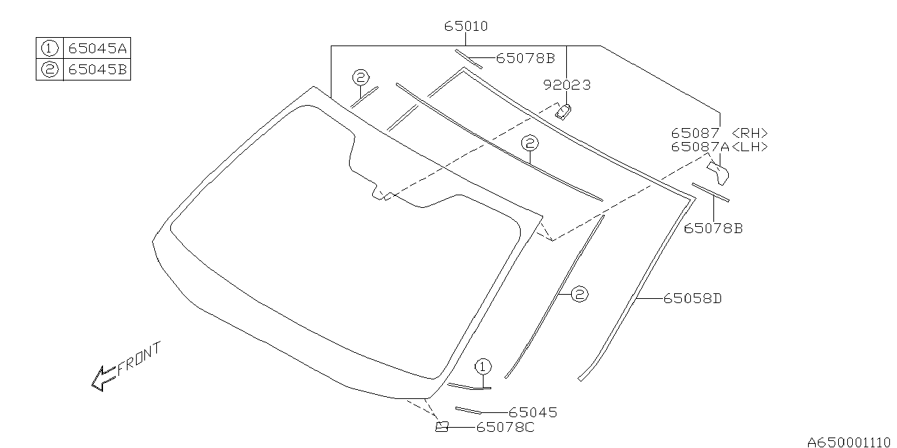 WINDSHIELD GLASS Diagram