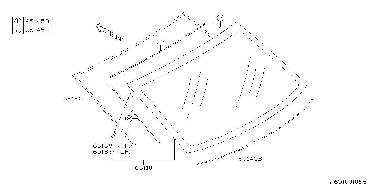 Diagram REAR WINDOW for your Subaru Legacy  