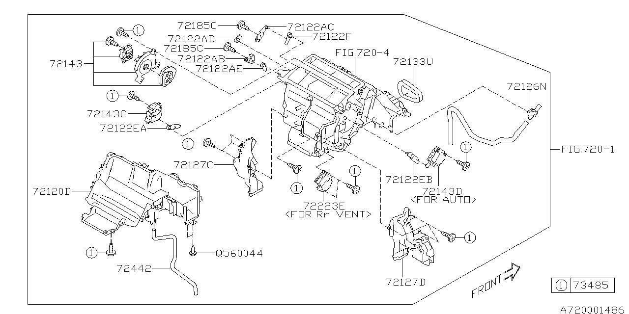 Diagram HEATER SYSTEM for your Subaru Legacy  GT LIMITED-I(OBK:XT) SEDAN