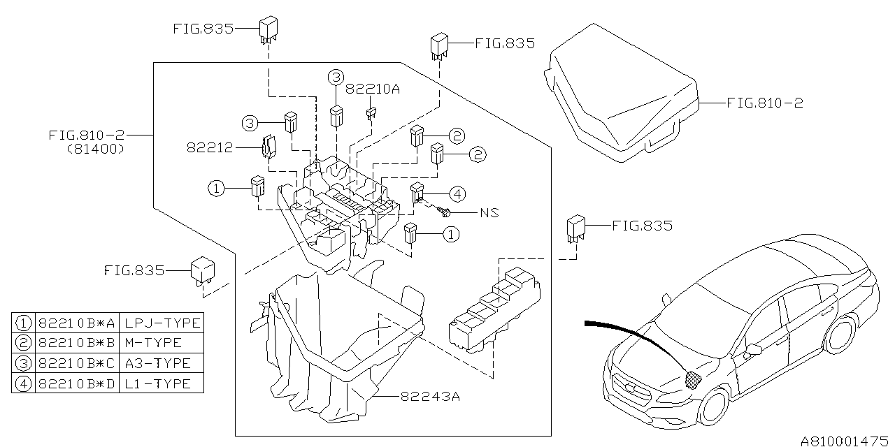 Diagram WIRING HARNESS (MAIN) for your 2015 Subaru BRZ   