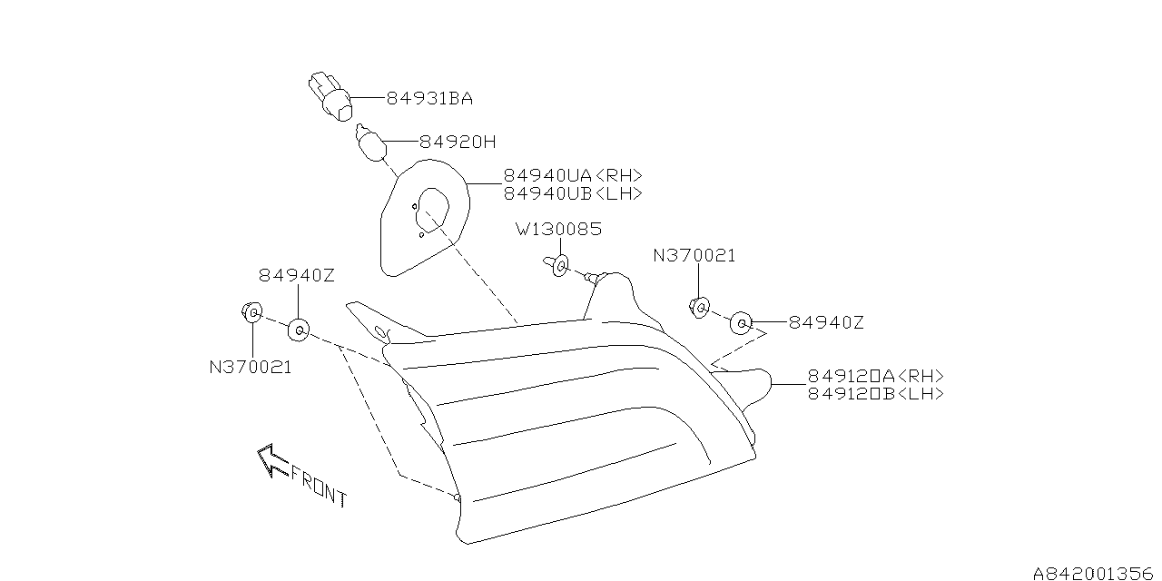 Diagram LAMP (REAR) for your 2015 Subaru Outback  Premium w/EyeSight 