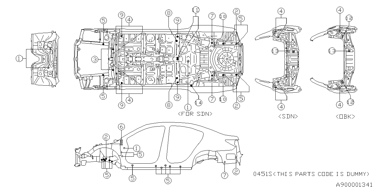 Diagram PLUG for your 2015 Subaru Legacy  R Limited w/EyeSight SEDAN 