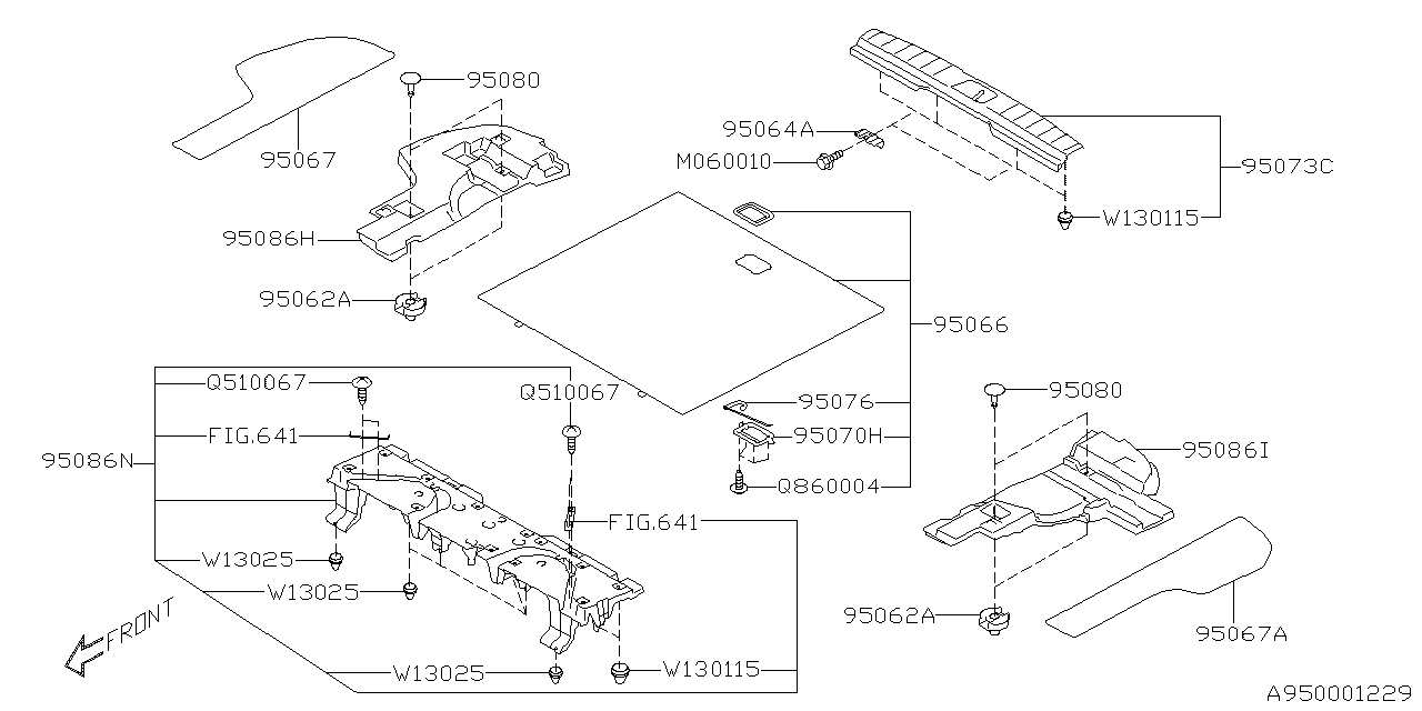 Diagram MAT for your 2016 Subaru Outback   