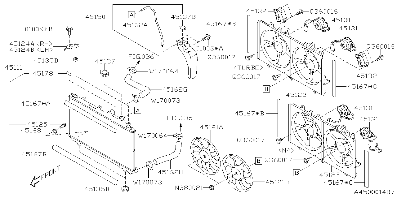 Diagram ENGINE COOLING for your 2025 Subaru Legacy   