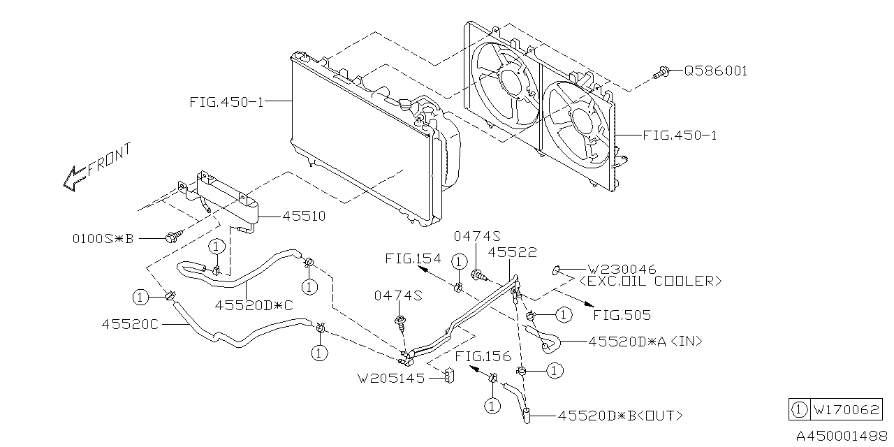 Diagram ENGINE COOLING for your Subaru Outback  