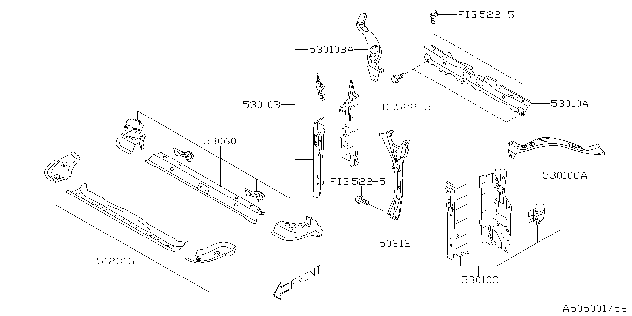 Diagram BODY PANEL for your 2002 Subaru Forester   