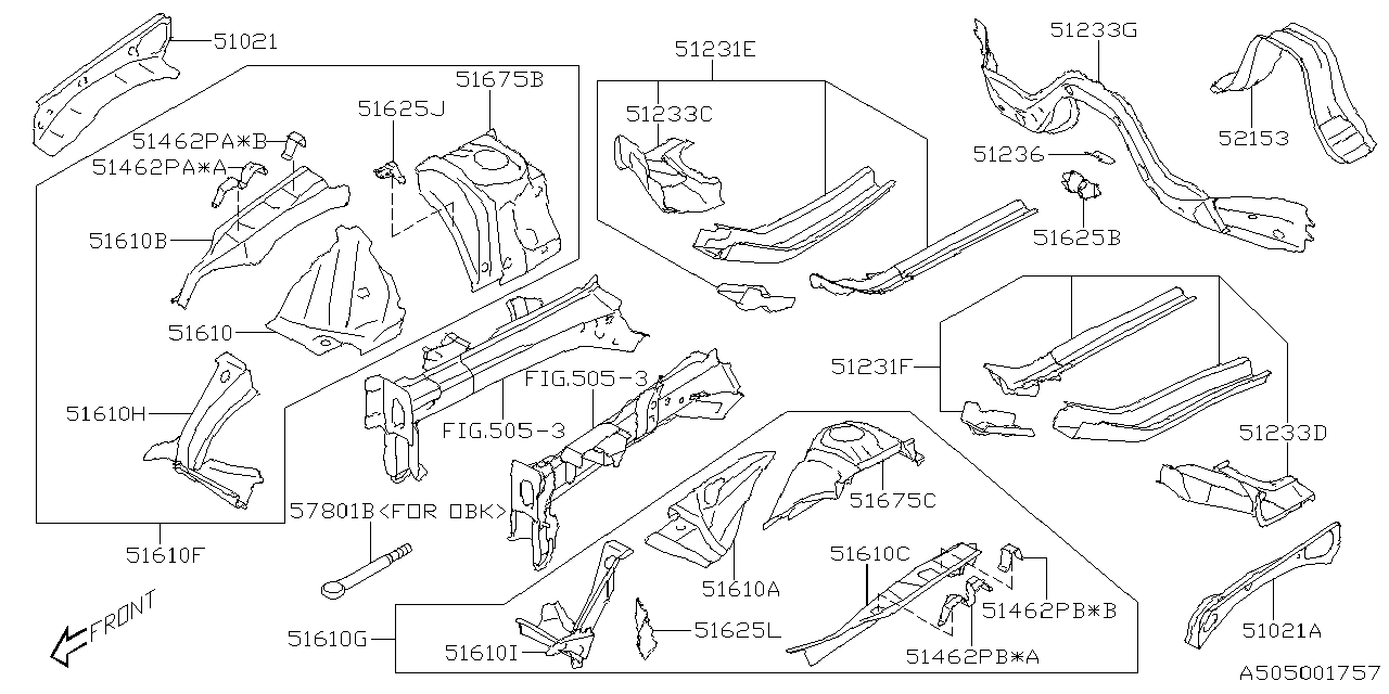 Diagram BODY PANEL for your 2021 Subaru Impreza  EYESIGHT SEDAN 