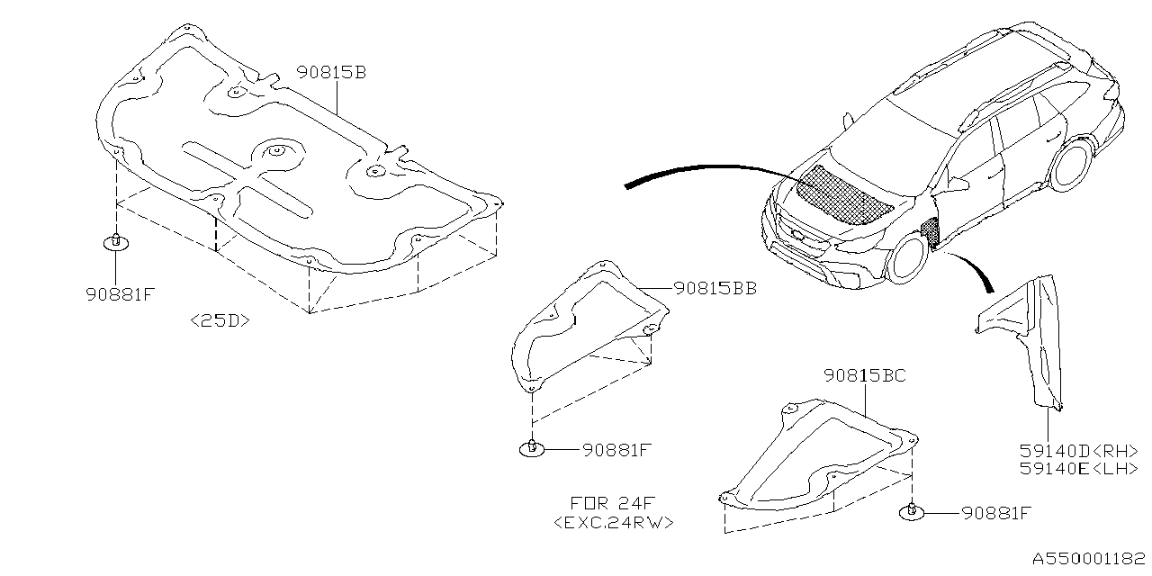 Diagram FRONT HOOD & FRONT HOOD LOCK for your Subaru Outback  