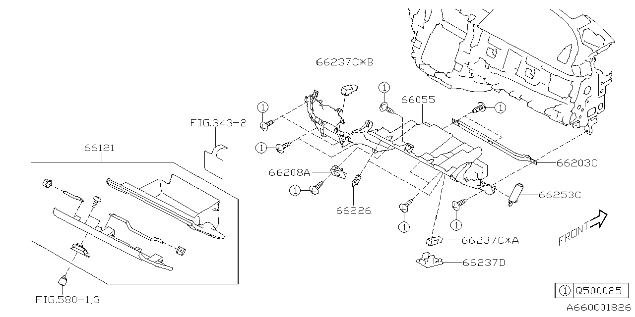 Diagram INSTRUMENT PANEL for your 2016 Subaru Impreza  Premium Plus Sedan 